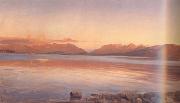 Johann Gottfried Steffan, Evening Twilight at the Lake of Zurich (nn02)
